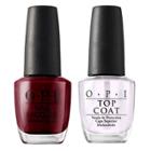 Opi Nail Laquer Got The Blues For Red/top Coat - 2pk, Adult Unisex
