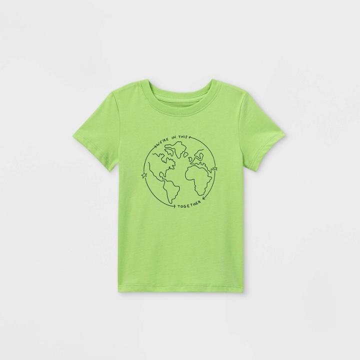 Toddler Boys' 'all In This Together' Graphic Short Sleeve T-shirt - Cat & Jack Light Green