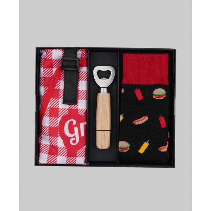 Bespoke 2112 Men's Grilling Gifting Box - Red/black