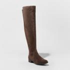 Women's Breanna Wide Width Over The Knee Riding Boots - A New Day Brown 12w,