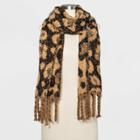 Women's Brushed Blanket Scarf - A New Day Brown