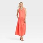 Women's Sleeveless Tiered Dress - Who What Wear Pink