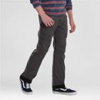 Wrangler Boys' Fleece Lined Synthetic Pants - Dark Gray