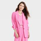 Women's Relaxed Fit Spring Blazer - A New Day Pink