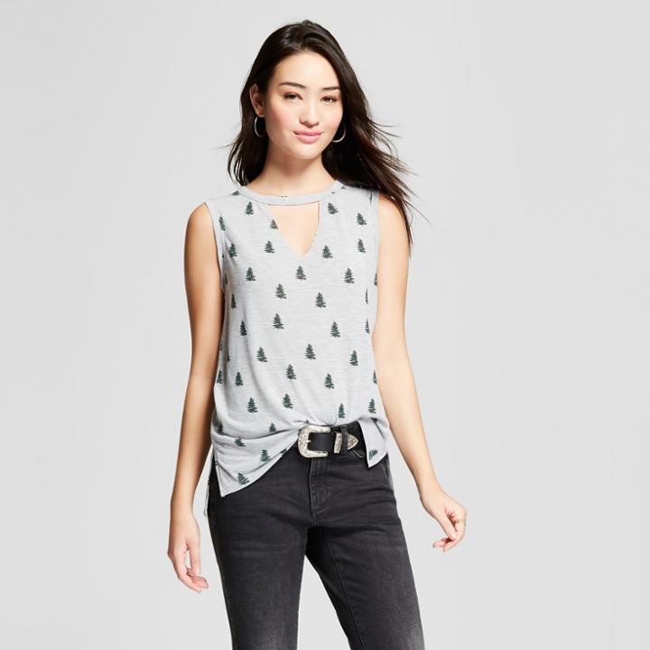 Women's Tree Graphic Tank Top - Grayson Threads (juniors') Gray