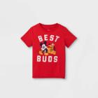 Toddler Boys' Disney Mickey Mouse & Friends Best Buds Short Sleeve Graphic T-shirt - Red 2t - Disney