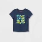 Toddler Boys' Adaptive Graphic T-shirt - Cat & Jack Navy