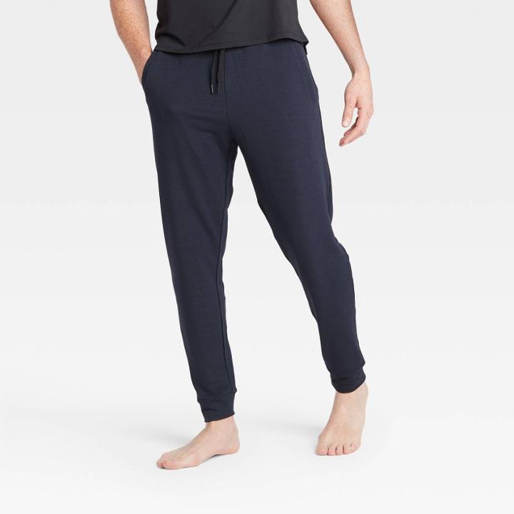 Men's Soft Gym Pants - All In Motion Navy S, Men's, Size: