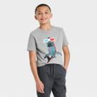 Boys' '3d Shark' Short Sleeve Graphic T-shirt - Cat & Jack Heather Gray