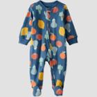 Baby Organic Cotton Veggie Sleep N' Play - Little Planet By Carter's Blue Newborn