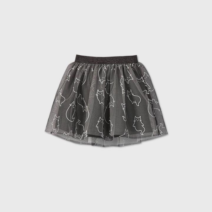 Girls' Halloween Tutu Skirt - Cat & Jack - Black
