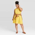 Women's Plus Size Tank Dress - Universal Thread Yellow 1x, Women's,