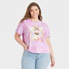 Women's Sailor Moon Plus Size Short Sleeve Cropped Graphic T-shirt - Pink