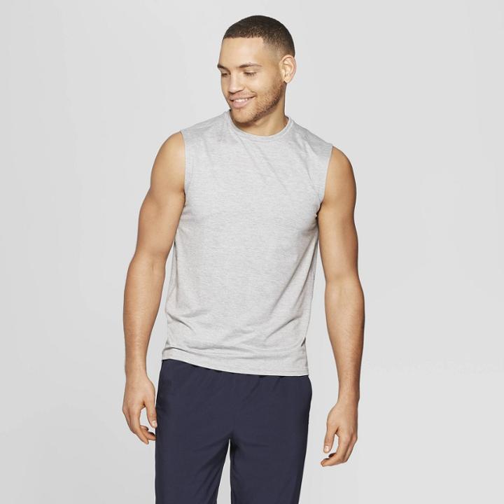 Men's Sleeveless Tech T-shirt - C9 Champion Comfort Gray Heather