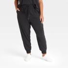 Women's Plus Size Stretch Woven Lined Pants 28 - All In Motion Black