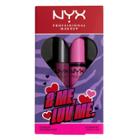 Nyx Professional Makeup 2 Me, Luv Me Valentines Butter Lip Gloss - Berry Pink/neutral Pink - 2pk/0.54 Fl Oz