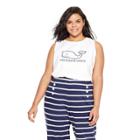 Women's Plus Size Whale Graphic Crewneck Tank - White 1x - Vineyard Vines For Target