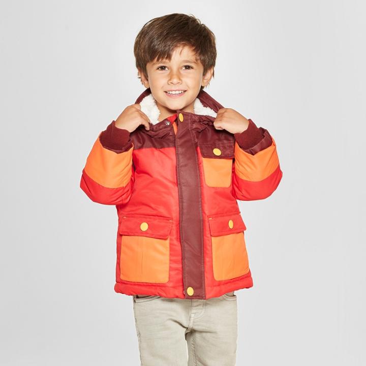Toddler Boys' Softshell Jacket - Cat & Jack Red