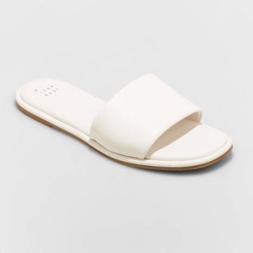 Women's Lulu Slide Sandals - A New Day Cream