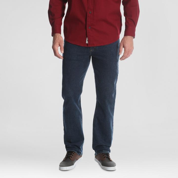 Wrangler Men's Regular Straight Fit Performance Series Jeans With Flex - Stonewash