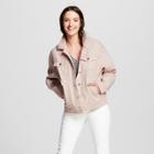 Women's Denim Trucker Jacket Light Wash - Universal Thread Pink