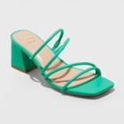 Women's Blakely Mule Heels - A New Day Vibrant Green
