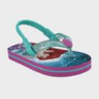 Toddler Girls' Disney Ariel Flip Flop Sandals - Turquoise