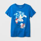 Sega Boys' Sonic The Hedgehog Short Sleeve T-shirt - Royal Blue