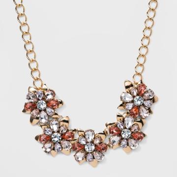 Sugarfix By Baublebar Chic Floral Statement Necklace - Pink, Girl's