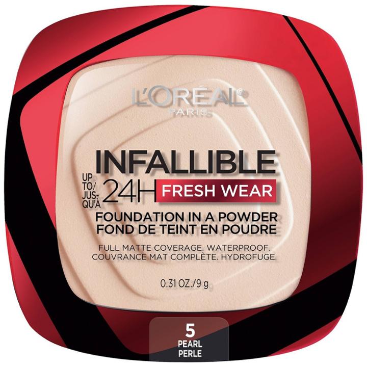 L'oreal Paris Infallible Up To 24h Fresh Wear Foundation In A Powder - Pearl