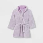 Girls' Faux-fur Robe - Art Class Purple