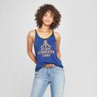 Junk Food Women's Atari Computer Camp Ringer Graphic Tank Top - Blue