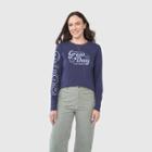 United By Blue Women's Long Sleeve Graphic T-shirt - Deep Ocean