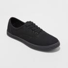 Women's Emilee Lace-up Canvas Sneakers - Mossimo Supply Co. Black