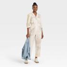 Women's Puff 3/4 Sleeve Boilersuit - Universal Thread Cream