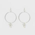 Glitzy And Diamond Dust Ball Earrings - A New Day Silver,