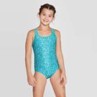 Girls' Fun Fetti One Piece Swimsuit Skirt Set - Cat & Jack Aqua Xs, Girl's, Blue
