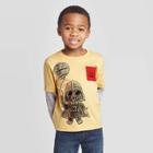 Toddler Boys' Star Wars Long Sleeve T-shirt - Mustard 2t, Boy's, Yellow