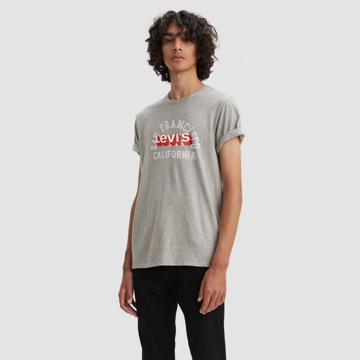 Levi's Men's Cali Bear Graphic T-shirt - Gray M, Men's,
