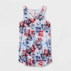 Girls' Tie-dye Cover Up Dress - Cat & Jack Xs, Blue/blue/blue
