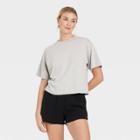 Women's Short Sleeve Boxy T-shirt - Universal Thread Gray Wash