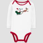 Baby Santa Reindeer Bodysuit - Just One You Made By Carter's White