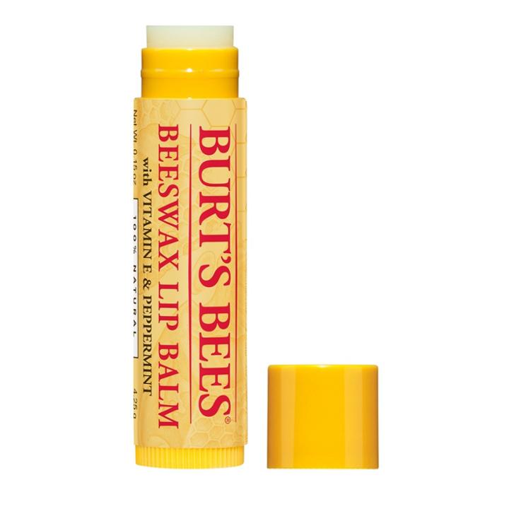 Burt's Bees Holiday Beeswax With Vitamin E Peppermint Oil Lip Balm And Treatment
