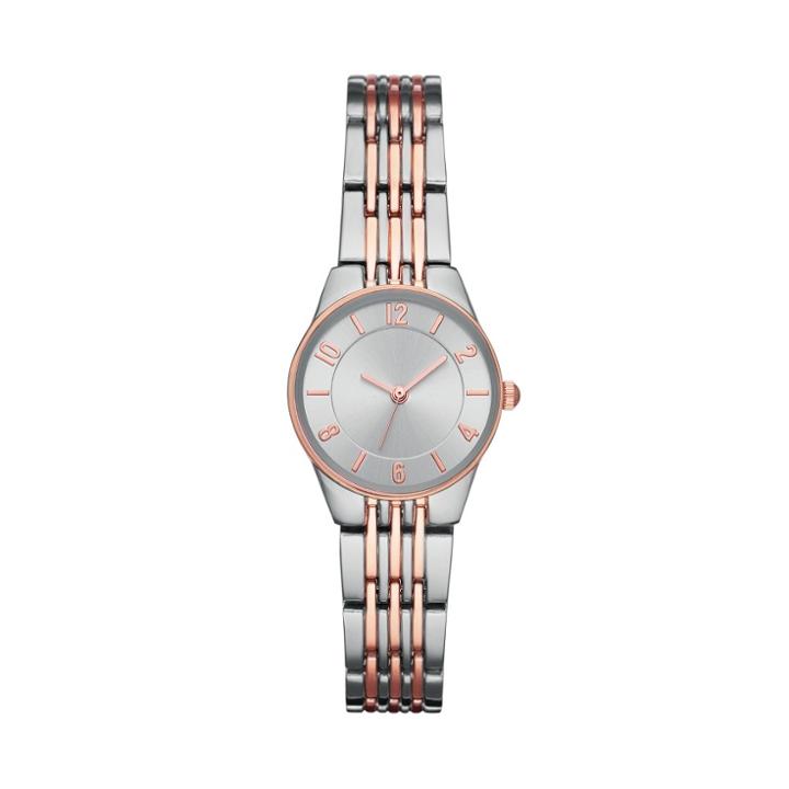 Women's Slim Bracelet Watch - A New Day Silver, Pink