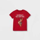 Toddler Boys' Toy Story 'howdy Valentine' Valentine's Day Short Sleeve Graphic T-shirt - Red