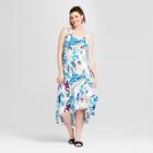 Maternity Ruffle Skirt Dress - Isabel Maternity By Ingrid & Isabel Floral Print Xs, Women's, Purple