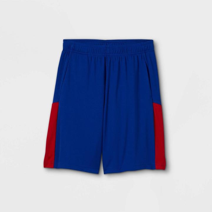Boys' Colorblock Mesh Shorts - All In Motion Blue