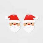 No Brand Santa Drop Novelty Earrings - Red, Women's,
