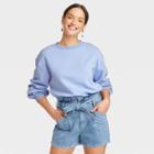 Women's Shrunken Sweatshirt - Universal Thread Blue