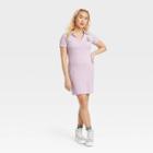 Space Jam Women's Lola Short Sleeve Graphic Polo Dress - Purple